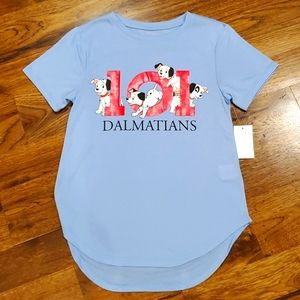 Womens Disney 101 Dalmations hi-lo tee size XS